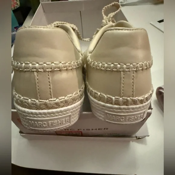 Marc Fisher Cream Lace Sneakers - Picture 4 of 4